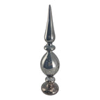 40cm Grey Finial Led Table Top - Seasonal Decor