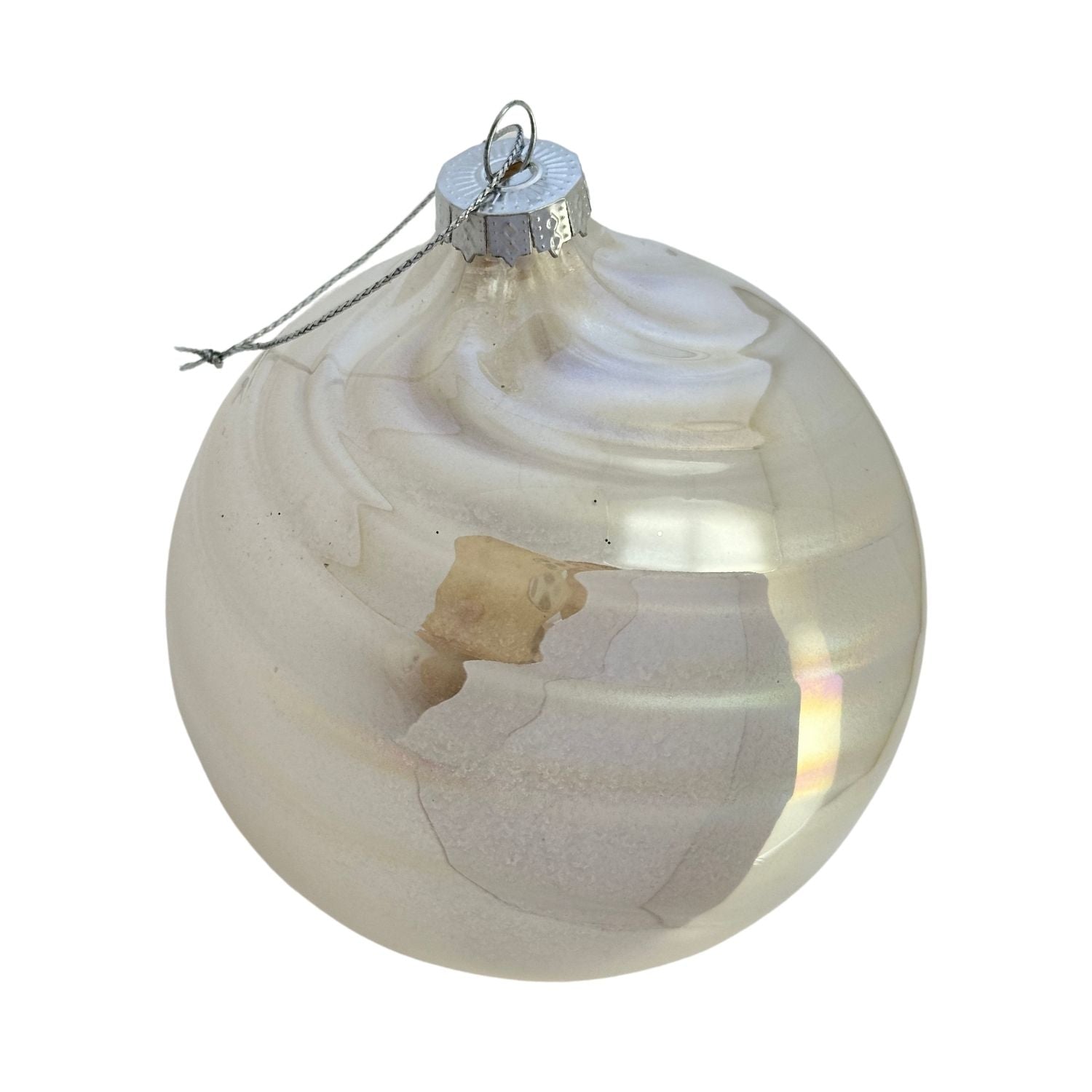 Iridescent Pearl Ball Hanging - Seasonal Decor