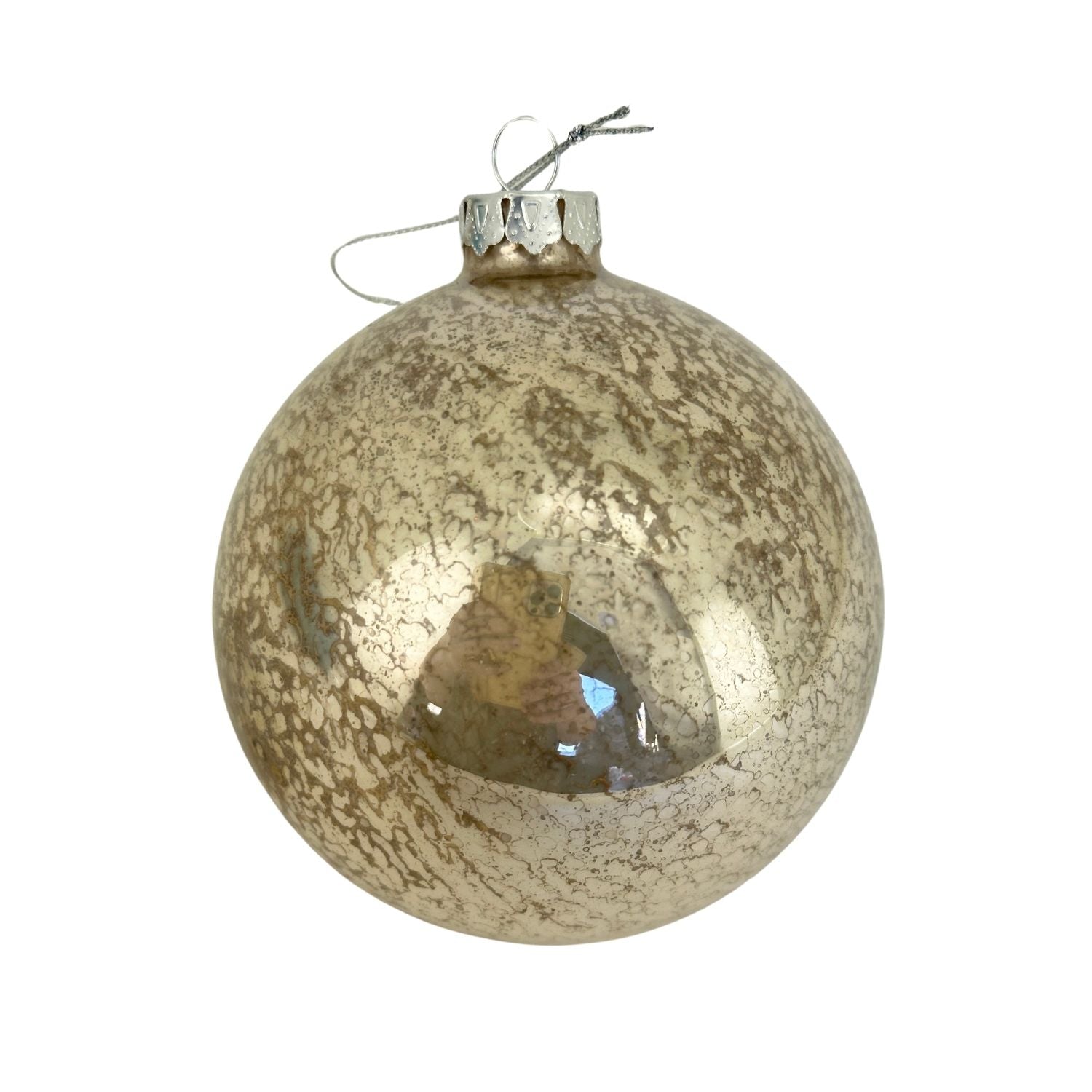Gold Mercury Ball Hanging - Seasonal Decor
