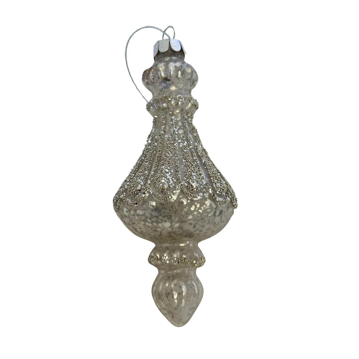 Antique Silver Finial 3 - Seasonal Decor