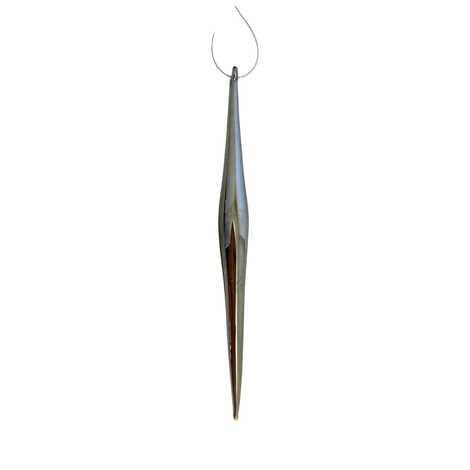 18cm Grey Icicle - Seasonal Decor