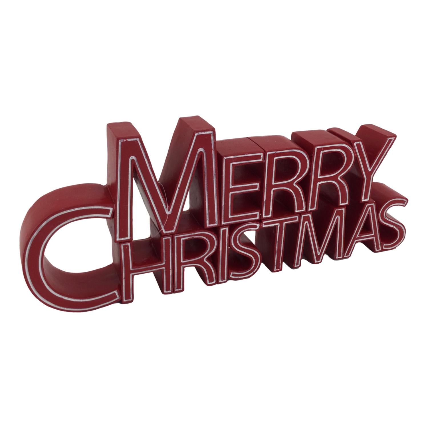 Merry Christmas Sign - Seasonal Decor