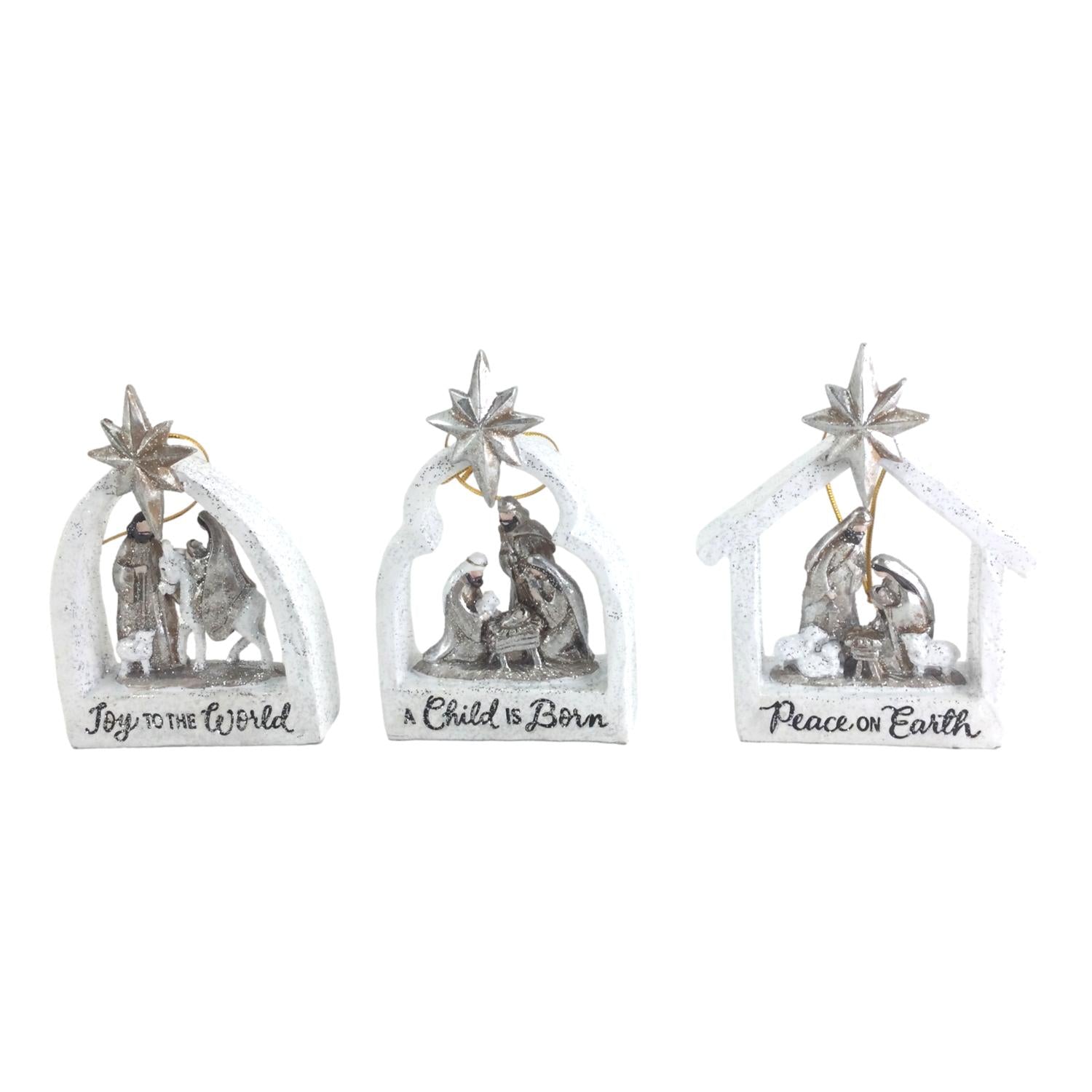 Nativity Hanging Ornaments Assorted - Seasonal Decor