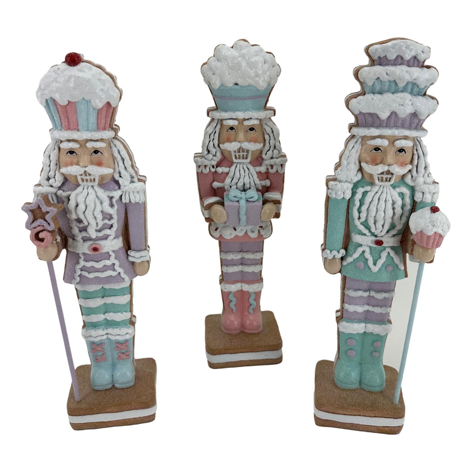 Pastel Nutcrackes Assorted - Seasonal Decor