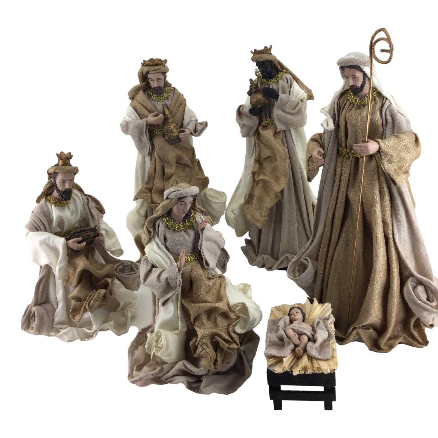 Nativity Nat Champ 6 Piece - Seasonal Decor