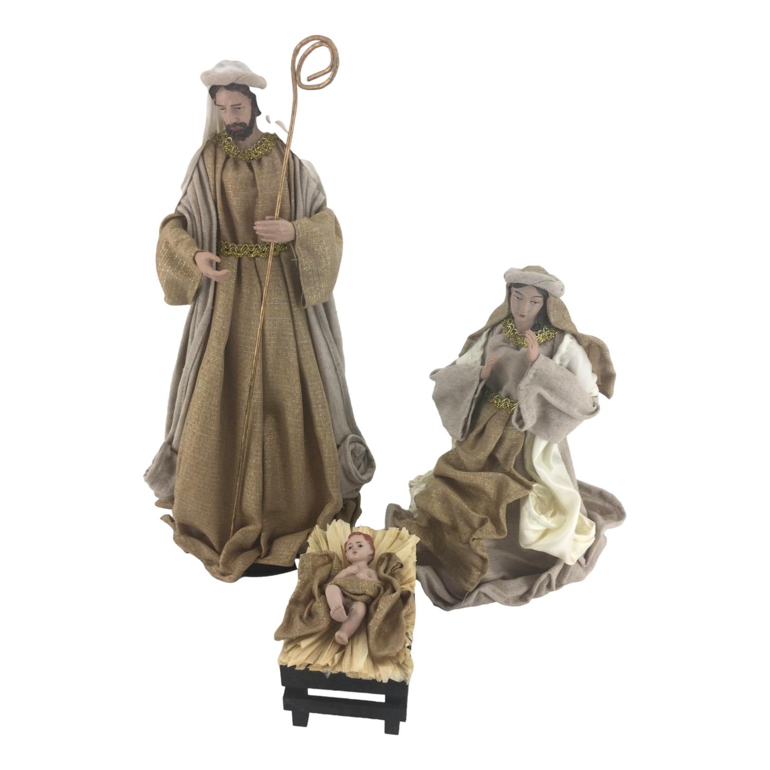 Nativity Nat Champ 3 Piece - Seasonal Decor