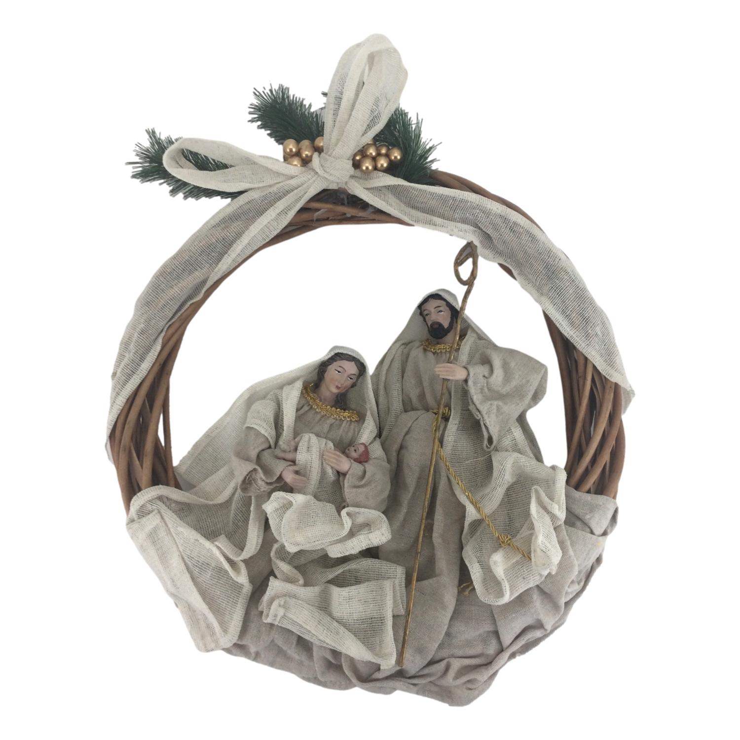 Nativity Wreath - Seasonal Decor