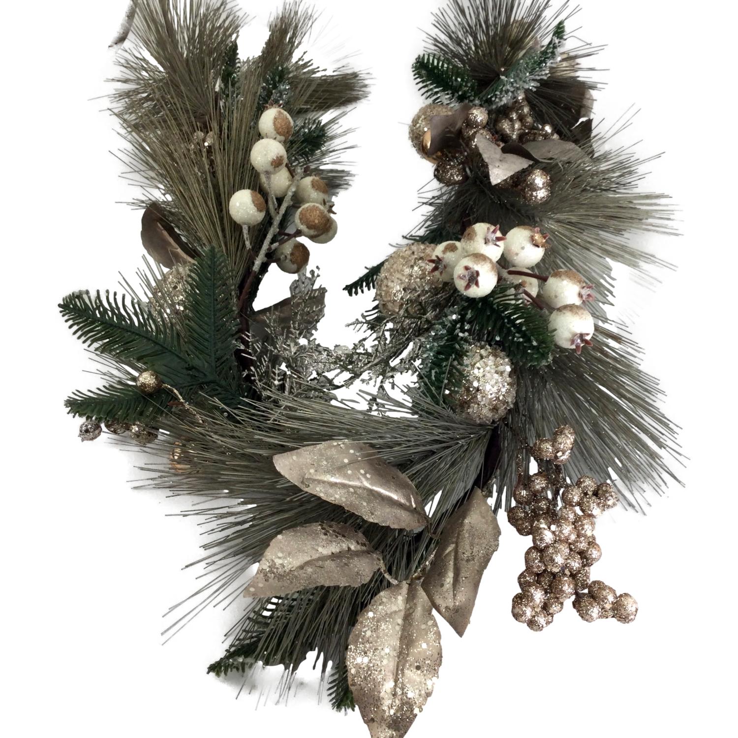 Champagne Leaf Green Garland - Seasonal Decor