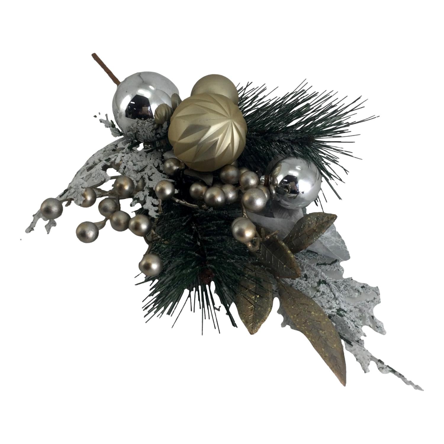 Silver Ball Spray - Seasonal Decor