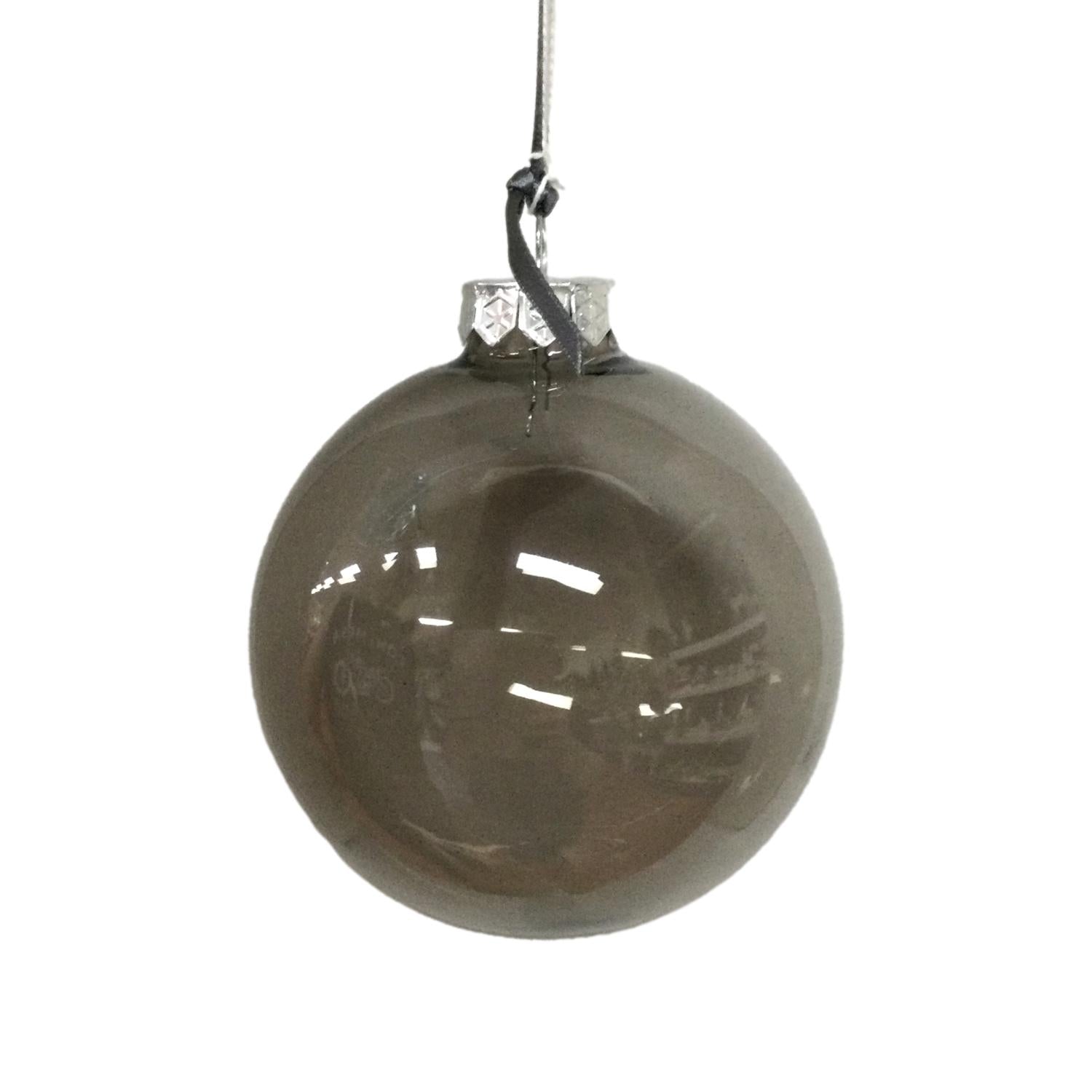 Pewter Glass Ball 10cm - Seasonal Decor
