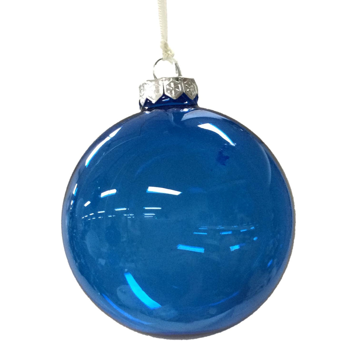 Royal Blue Glass Ball 10cm