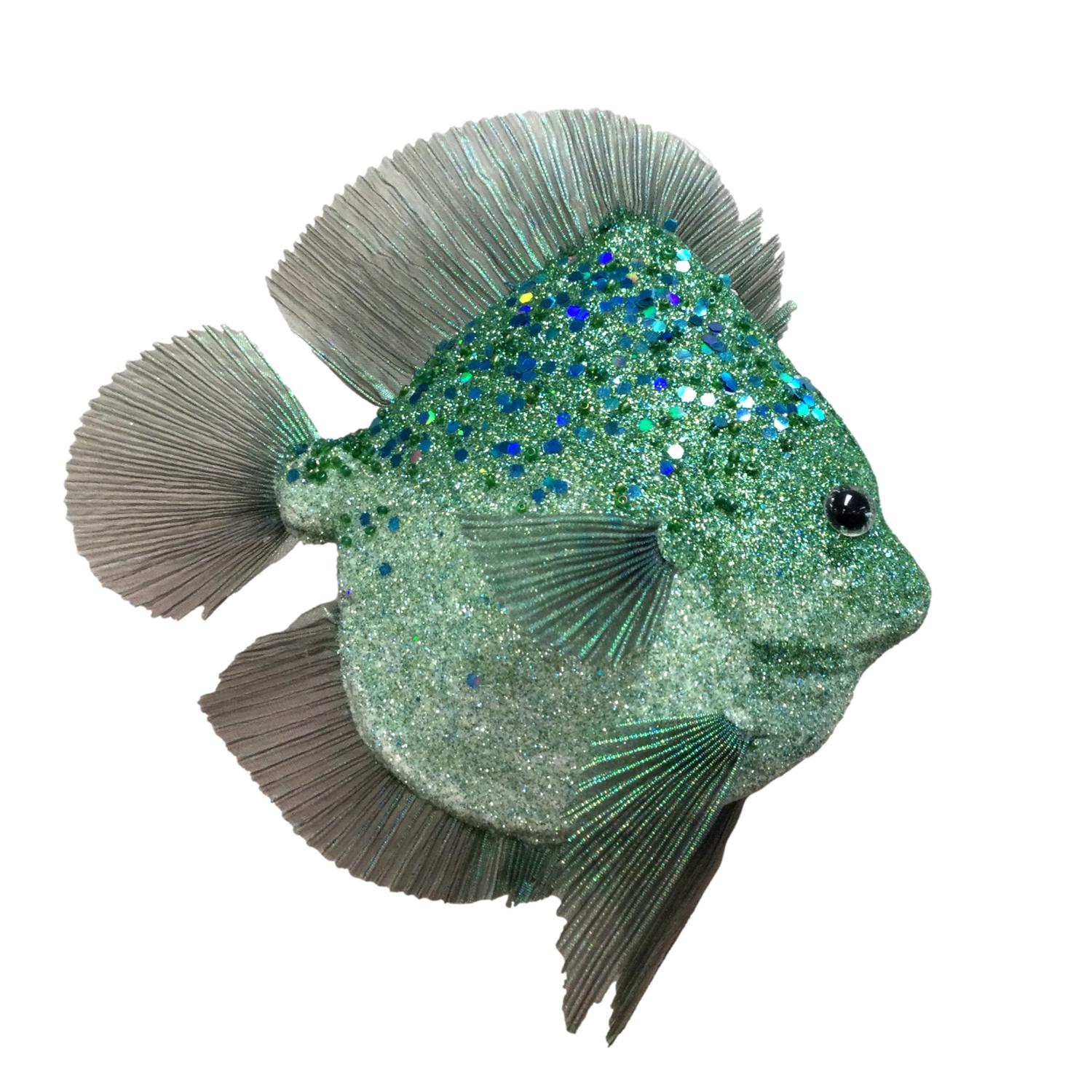 20cm Teal Fish - Seasonal Decor