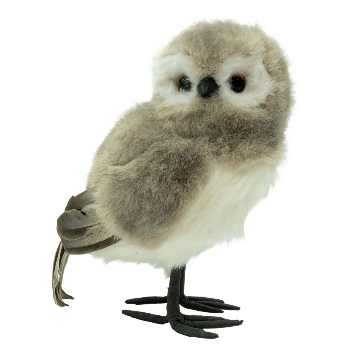 Grey Owl Left - Seasonal Decor