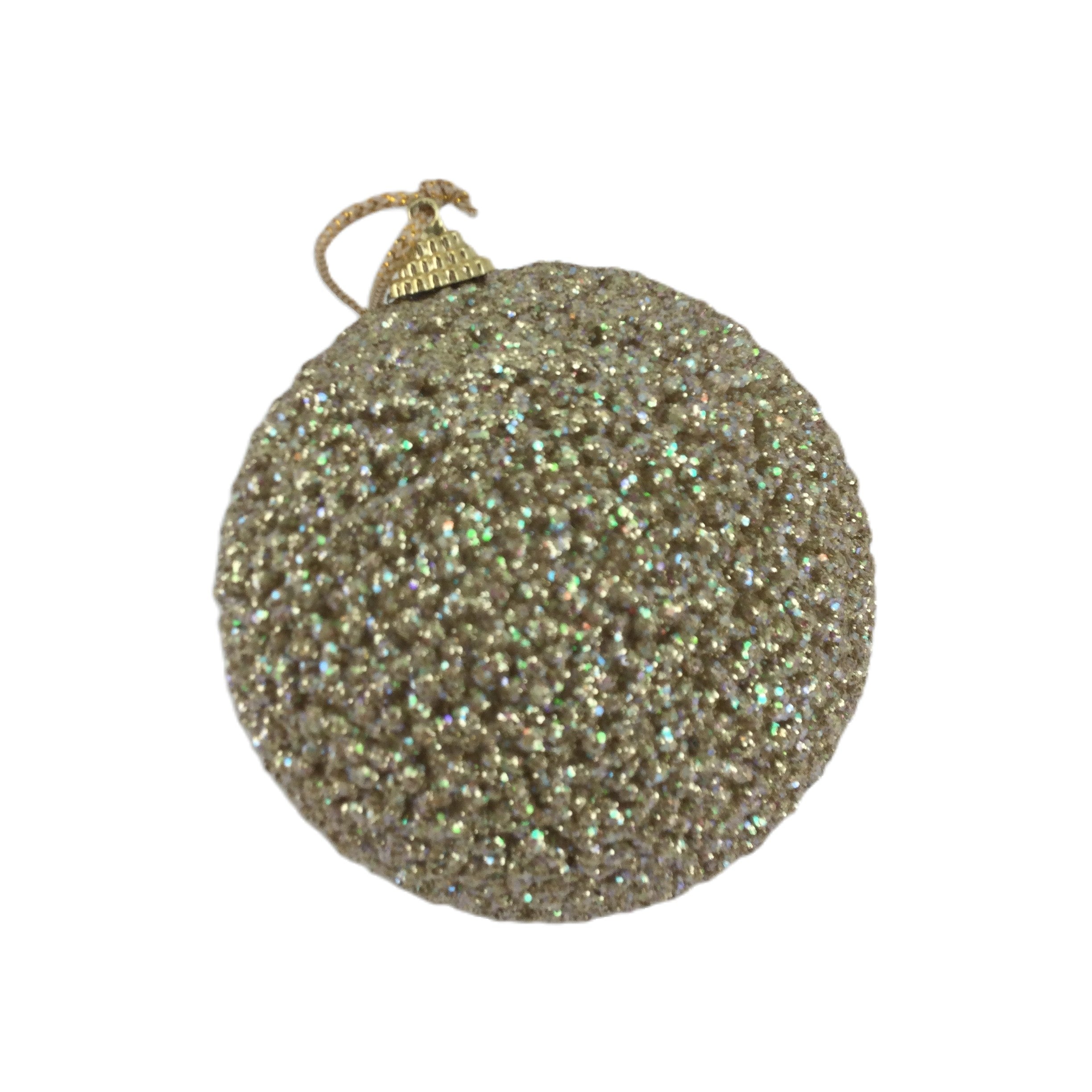 Gold Small Glitter Ball - Seasonal Decor