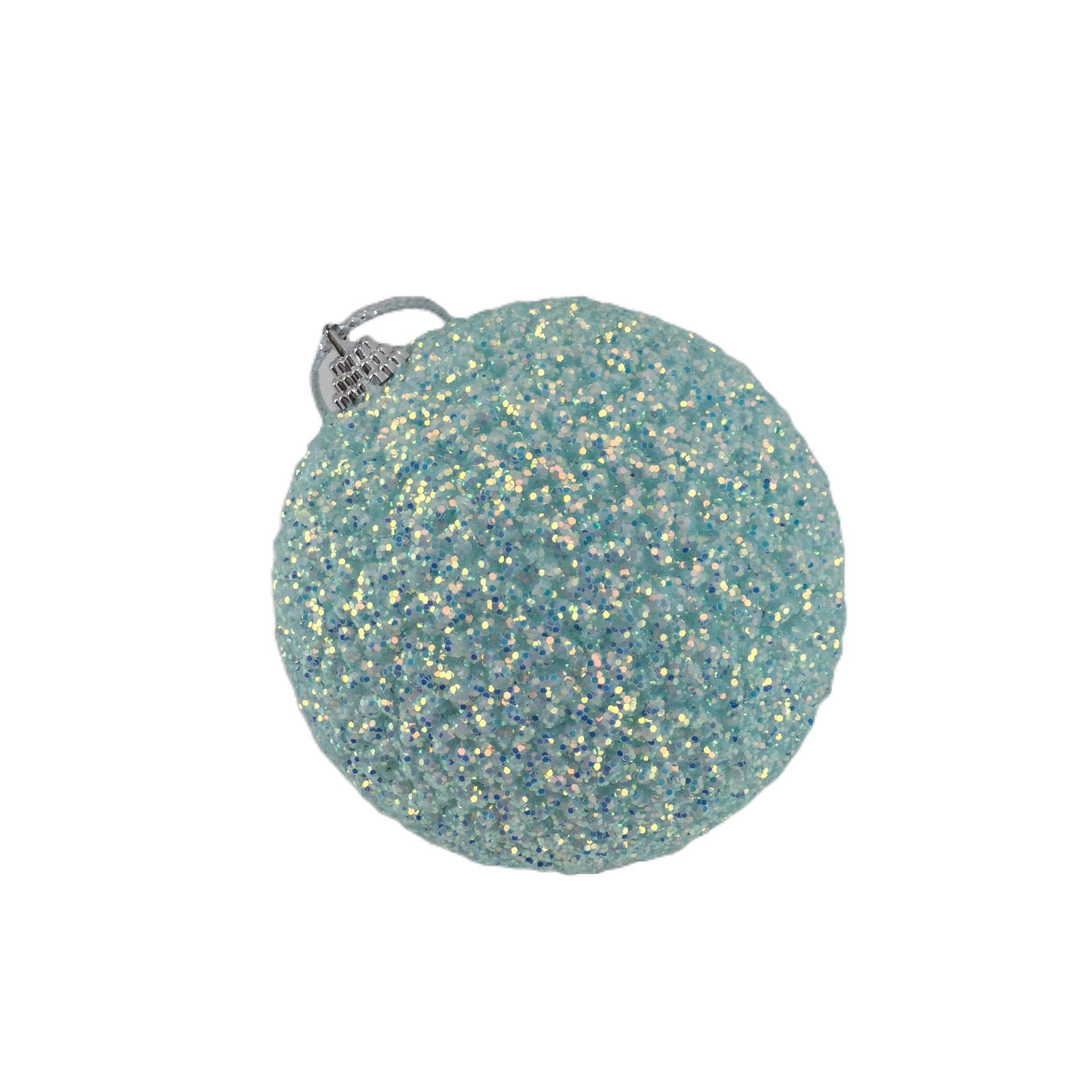 Blue Small Glitter Ball - Seasonal Decor