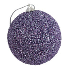 Lilac Medium Glitter Ball - Seasonal Decor
