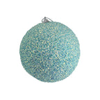 Blue Medium Glitter Ball - Seasonal Decor