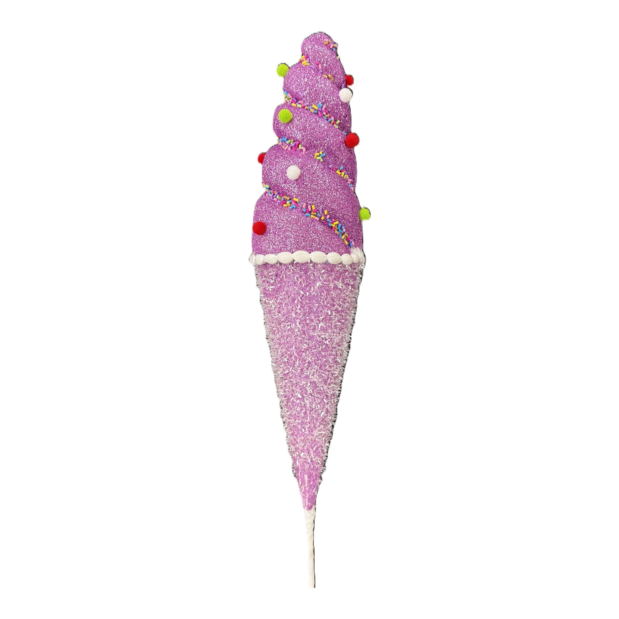 Mauve Icecream Cone - Seasonal Decor