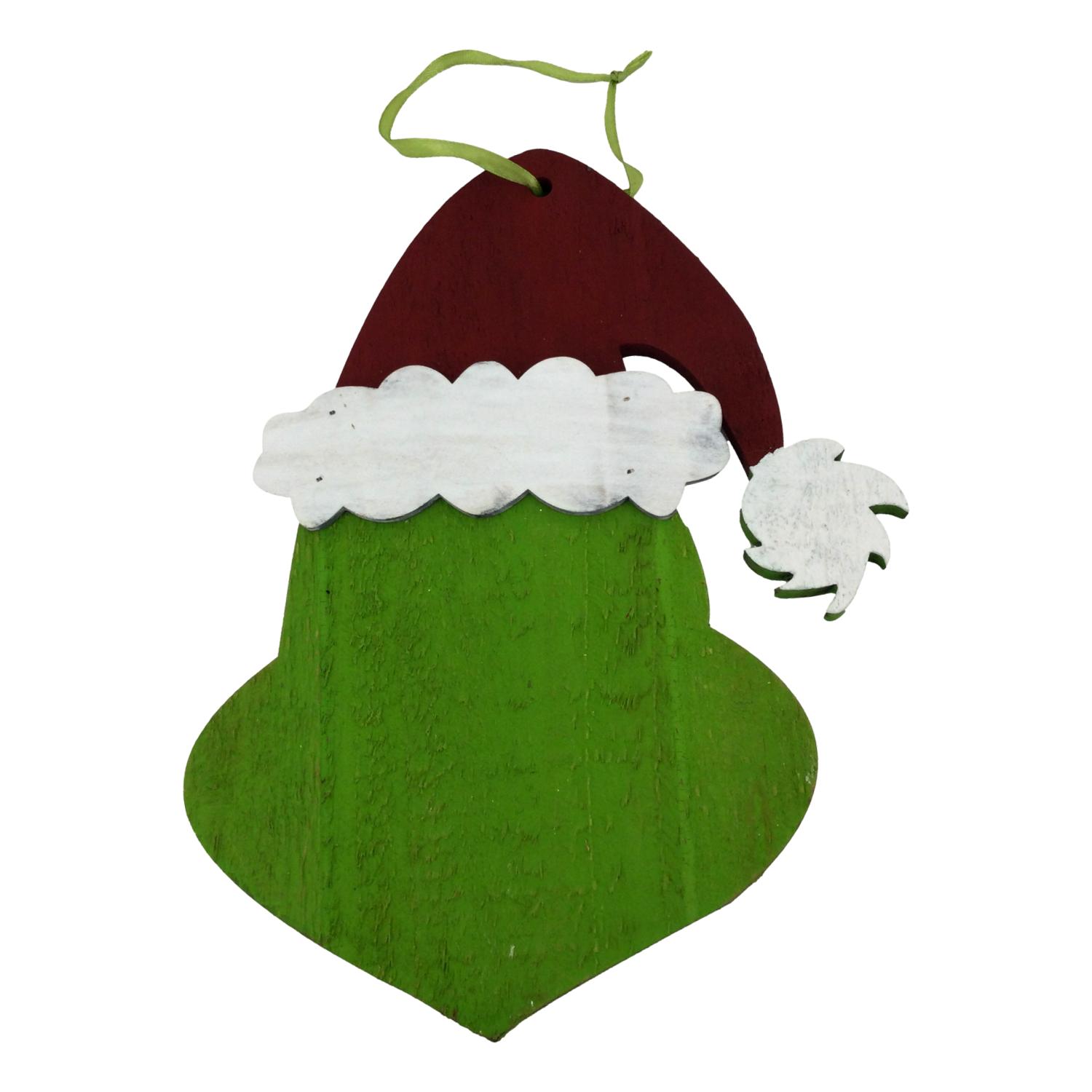 Green Red Hat Hanging 25cm - Seasonal Decor