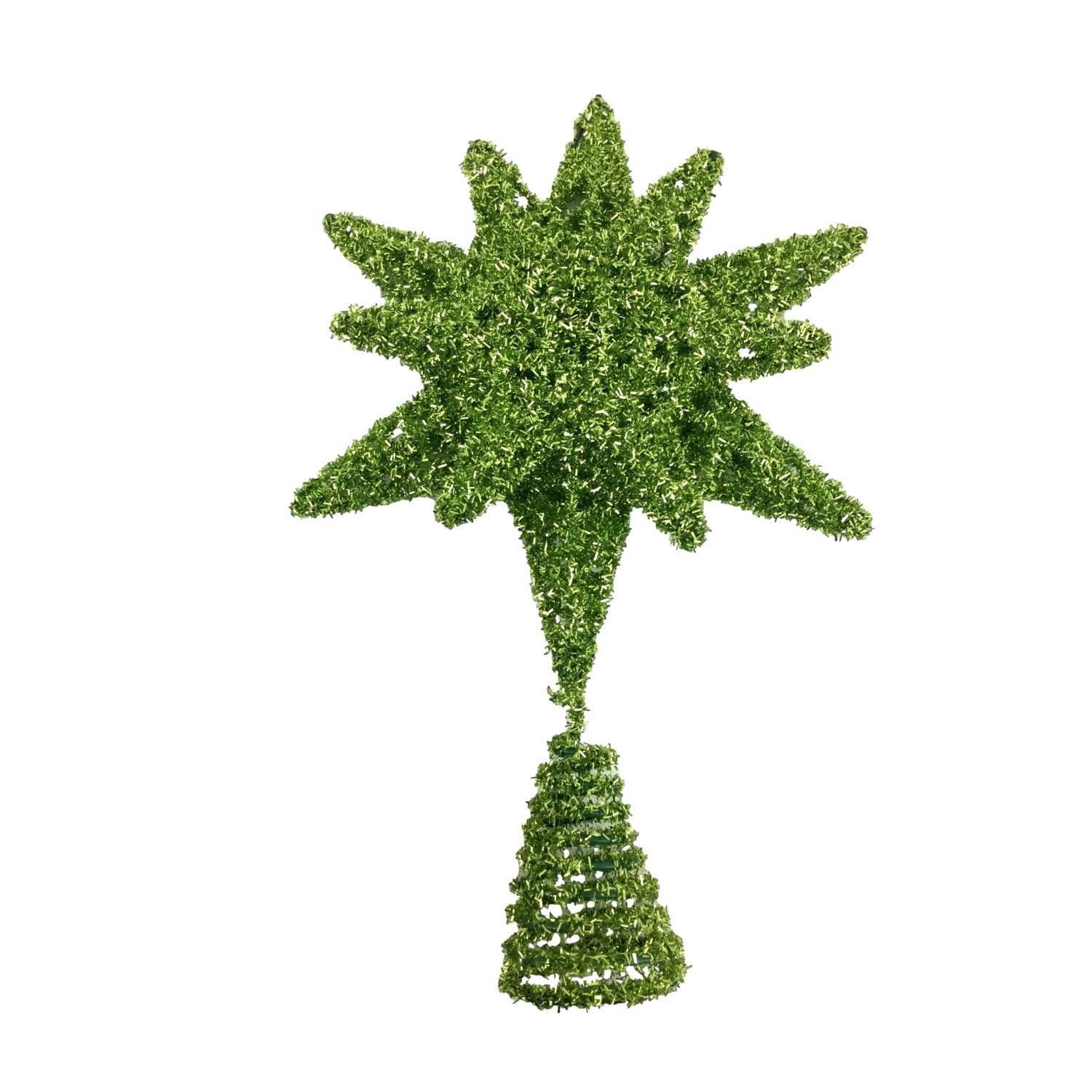 Green Star Tree Topper - Seasonal Decor
