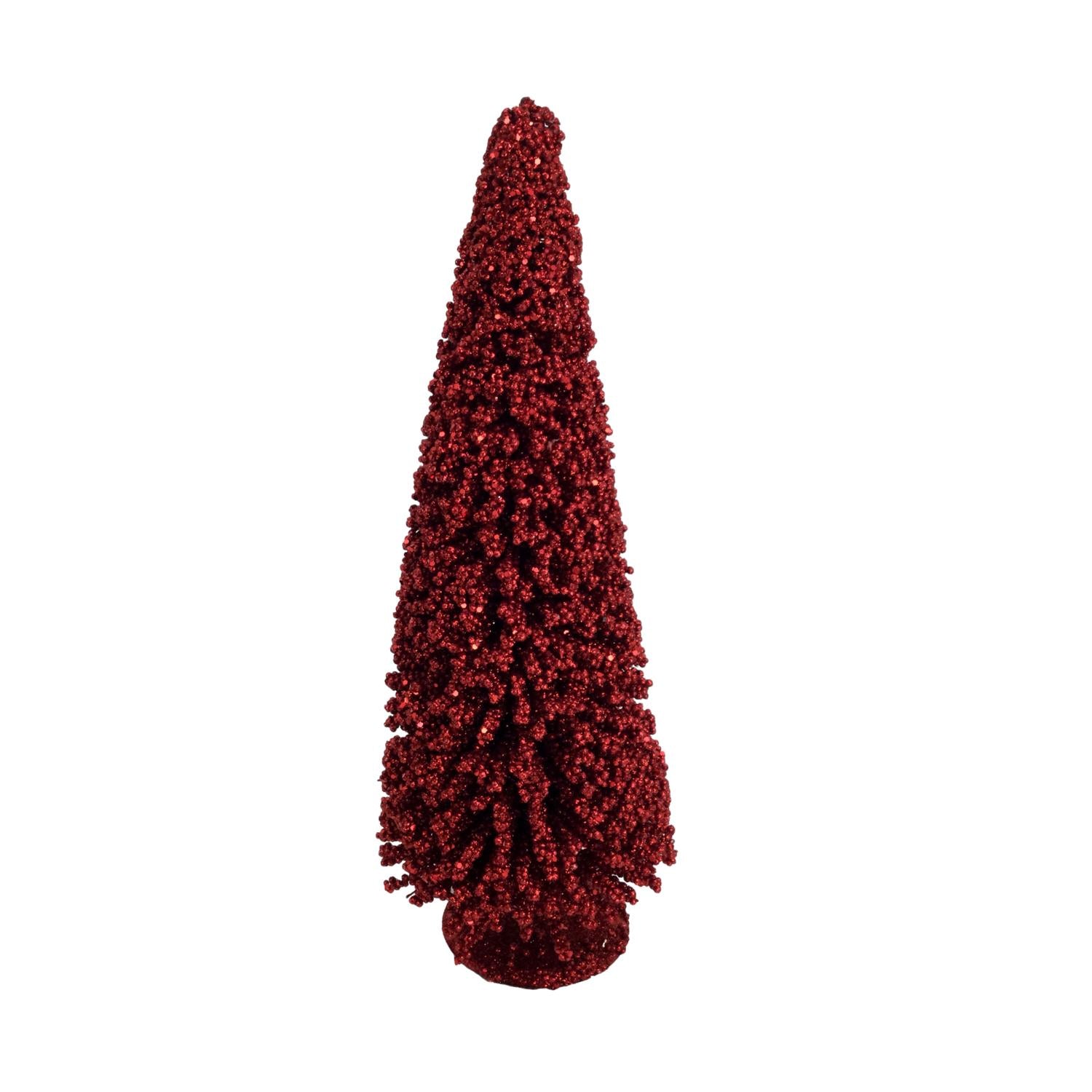 50cm Red Brush Tree - Seasonal Decor