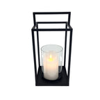 15cm Black Metal Lantern - Seasonal Decor