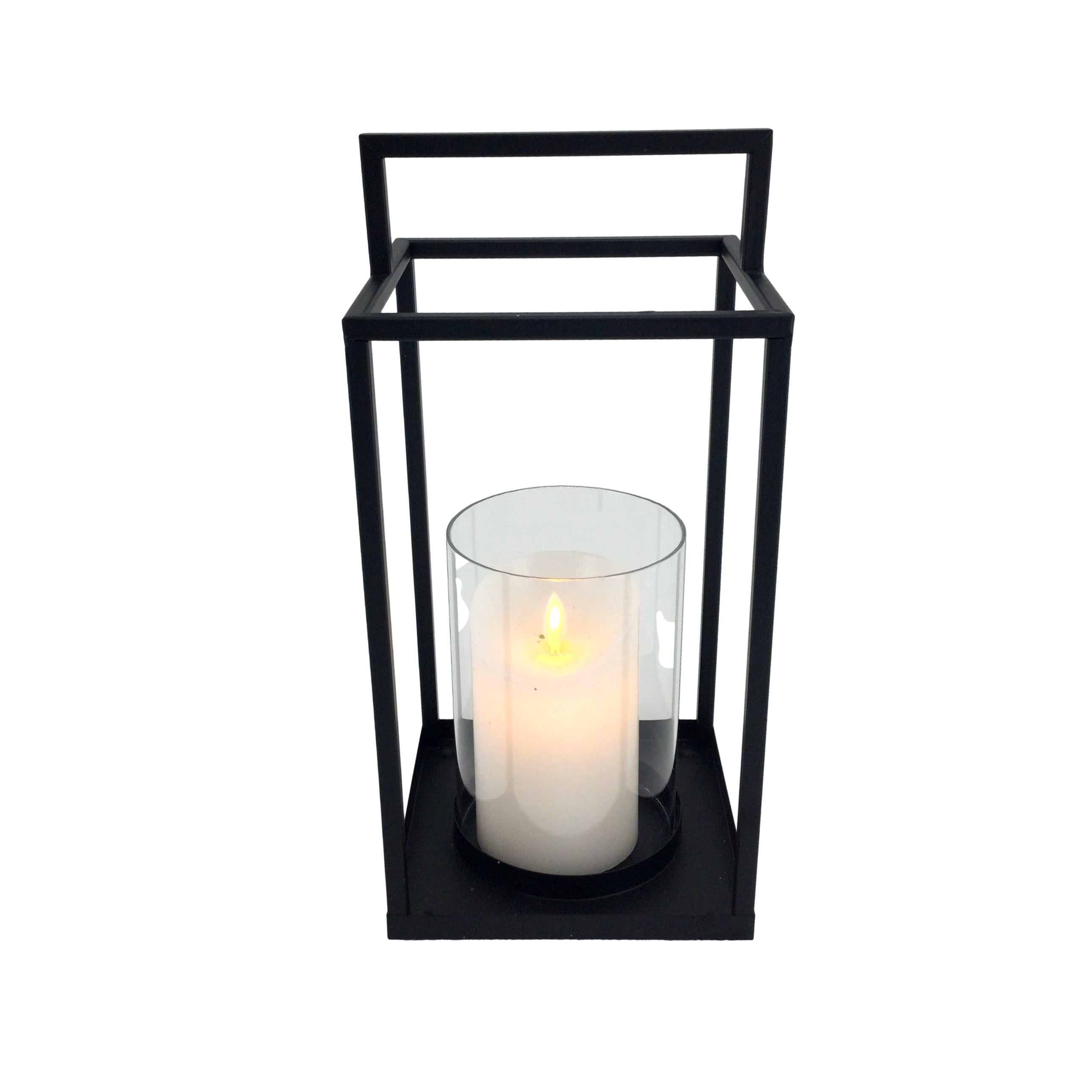 15cm Black Metal Lantern - Seasonal Decor