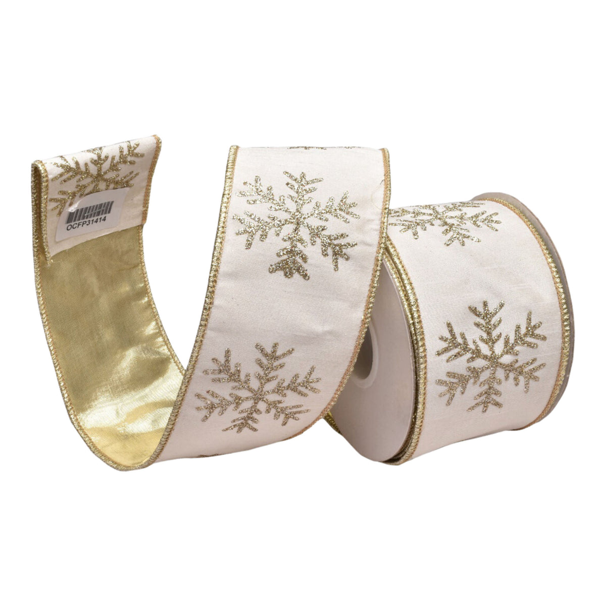 64mm Natural Gold Snowflake - Seasonal Decor