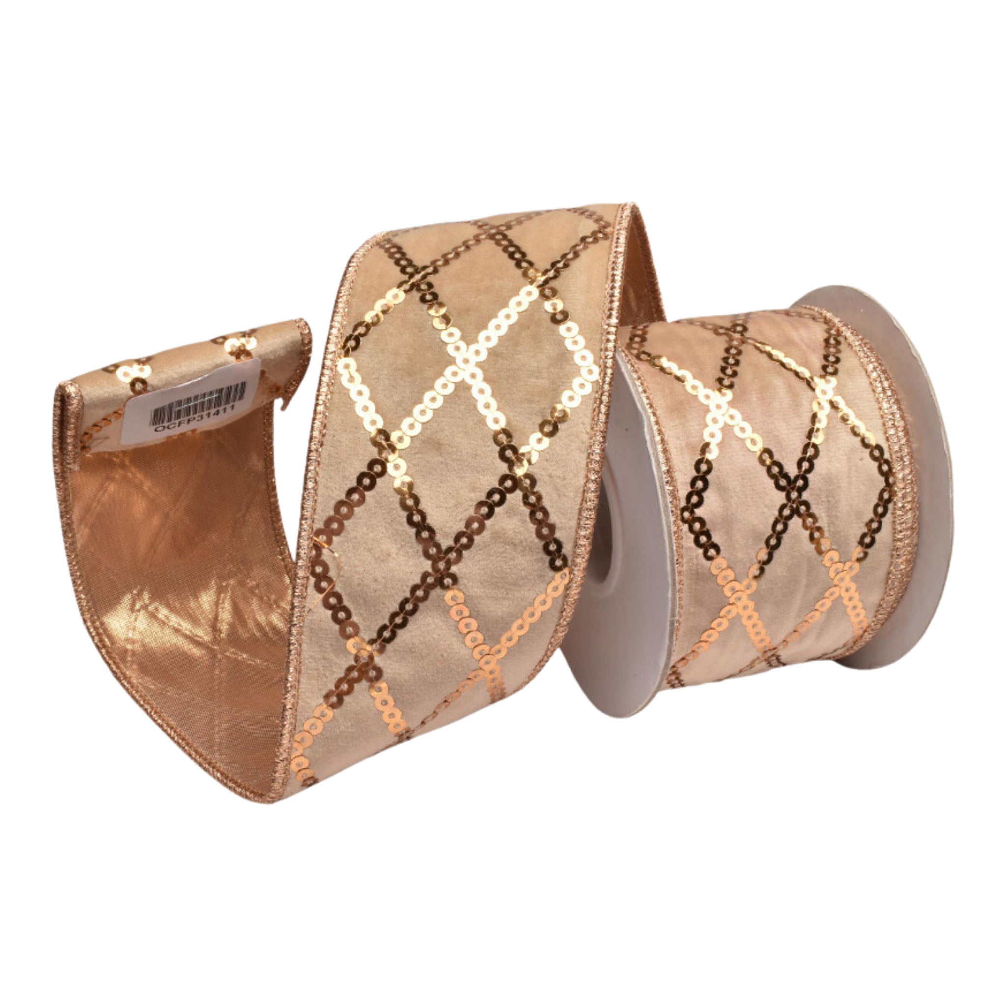 5Yd 64mm Champ Harlequin Satin - Seasonal Decor