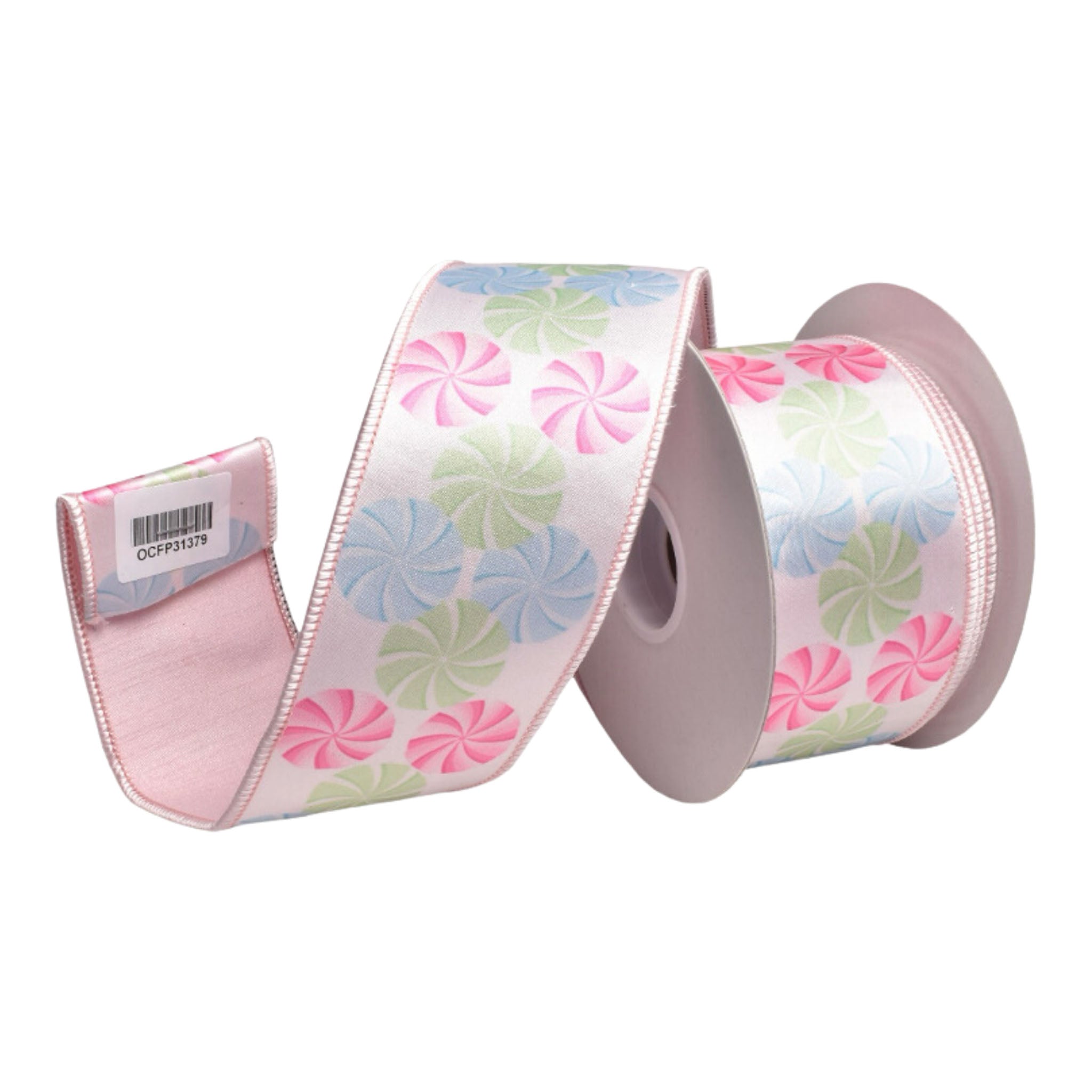 64mm Pastel Candy Print Ribbon - Seasonal Decor