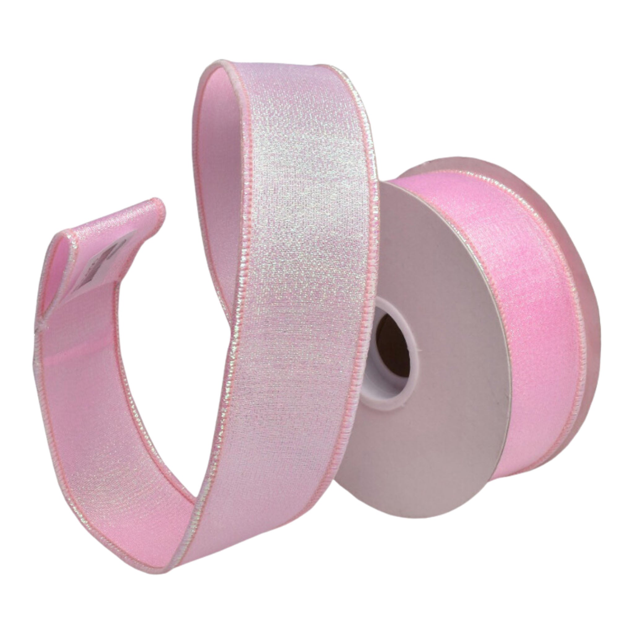38mm Pink Satin Ribbon - Seasonal Decor