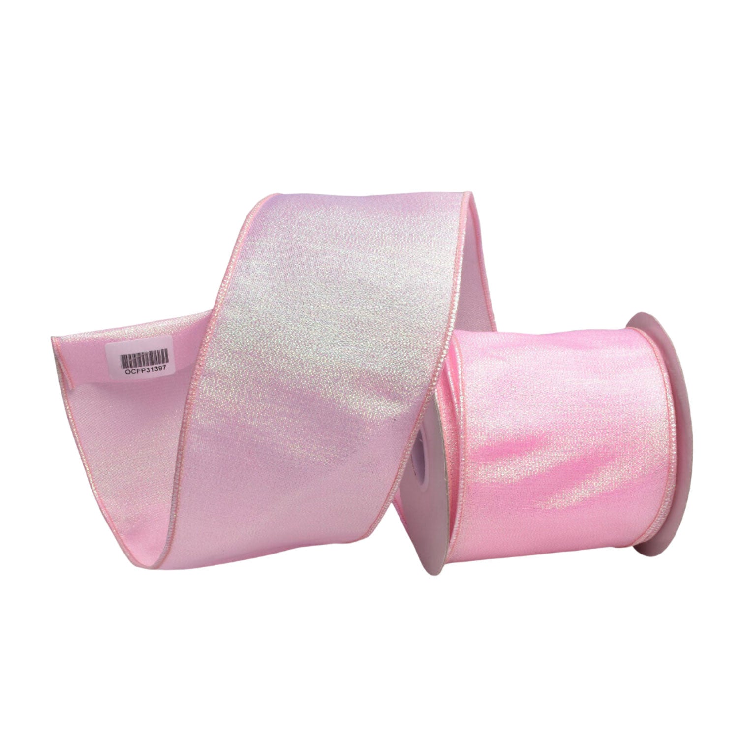 100mm Pink Satin Ribbon - Seasonal Decor
