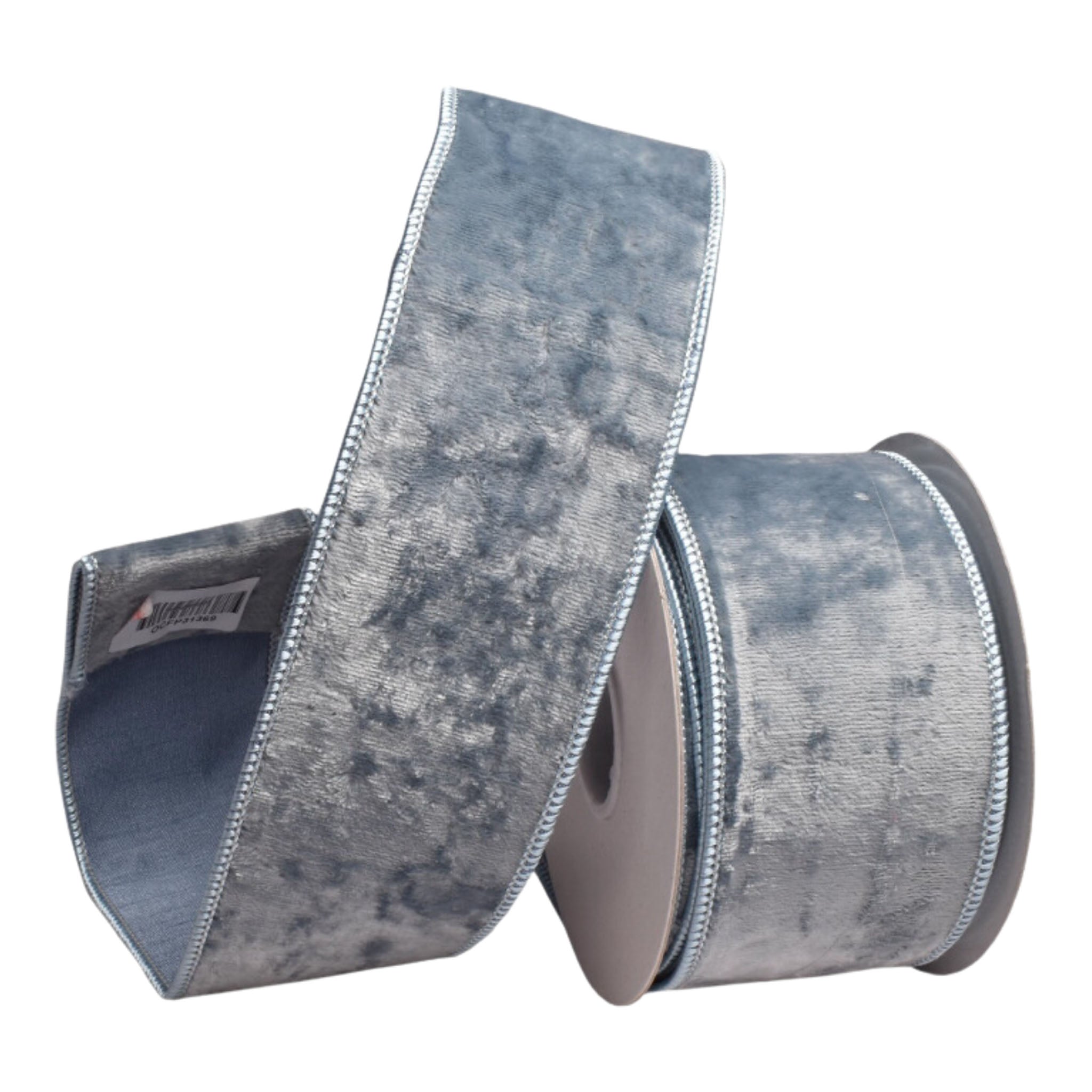 64mm Frost Blue Velvet - Seasonal Decor