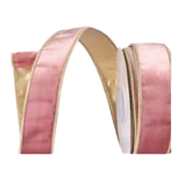 64mm Pink Velvet Ribbon - Seasonal Decor