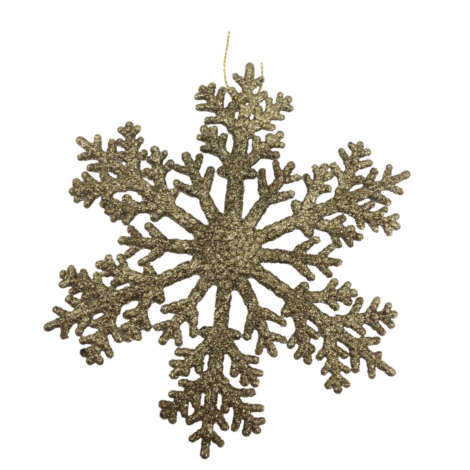 Gold Snowflake Hanging - Seasonal Decor