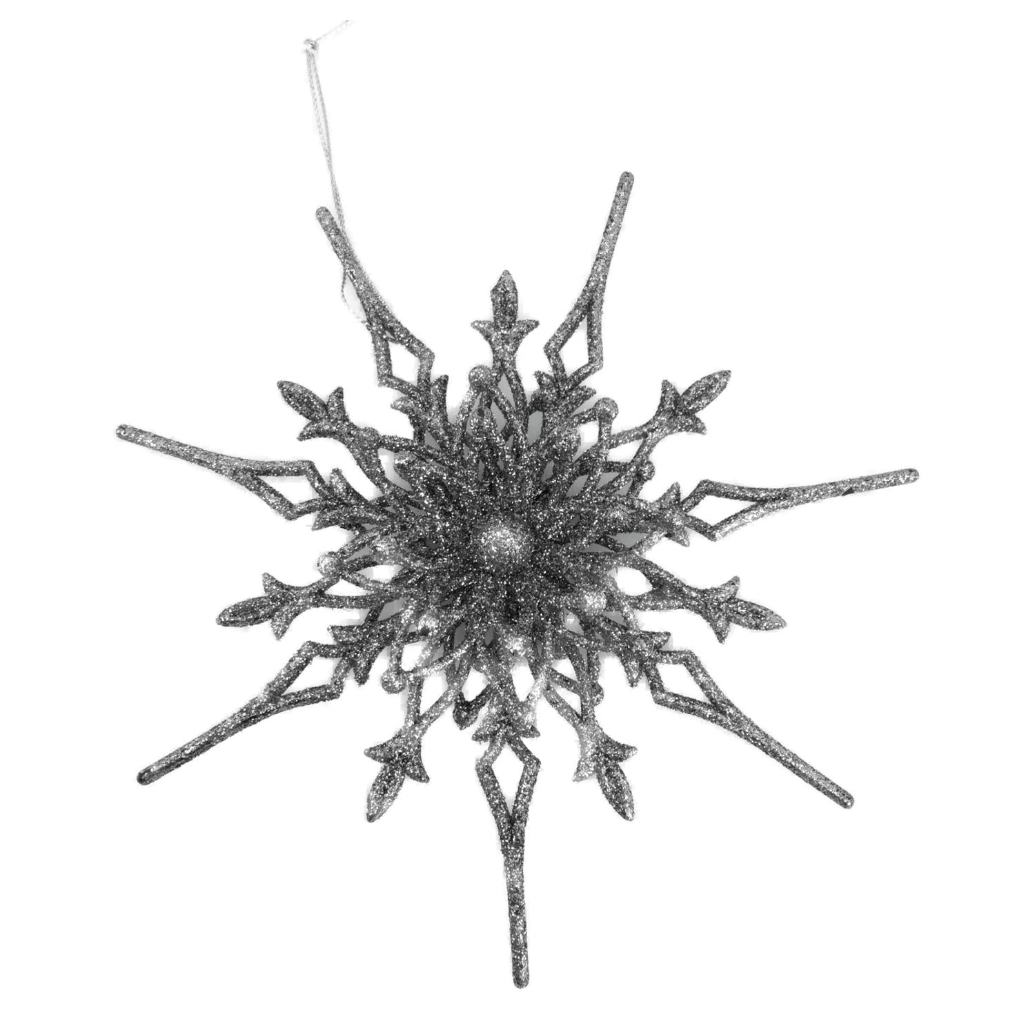 Silver Multi Starburst Hanging - Seasonal Decor