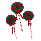 25cm Red Green Swirl Lollypop - Seasonal Decor