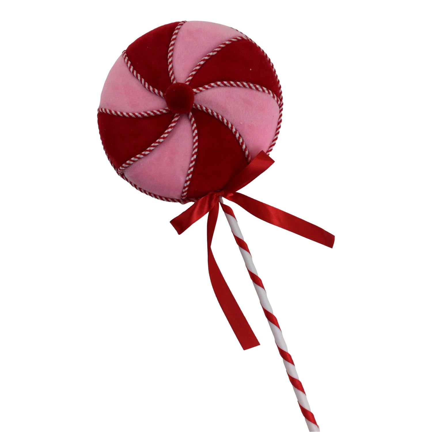 25cm Pink Red Lollypop - Seasonal Decor
