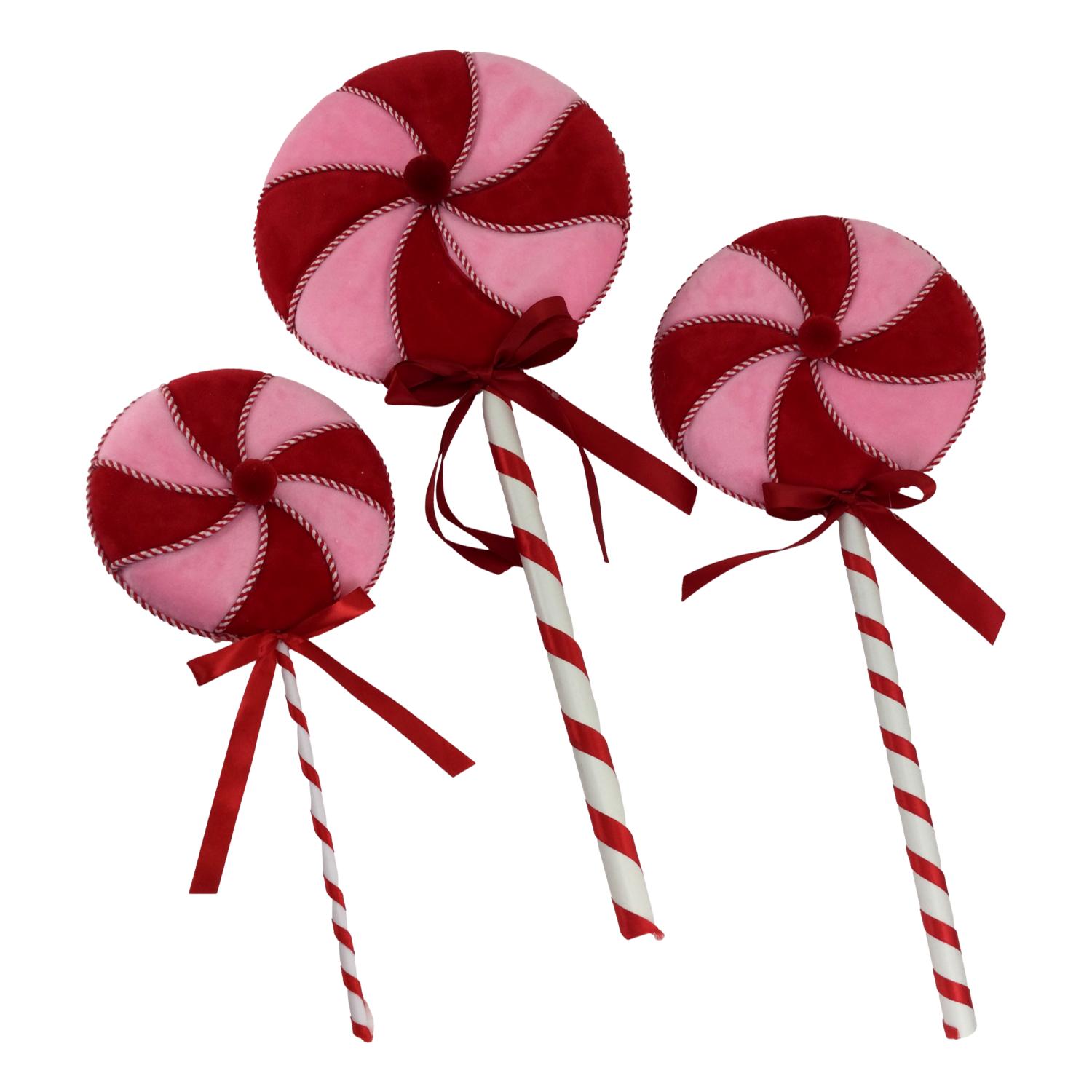 25cm Pink Red Lollypop - Seasonal Decor
