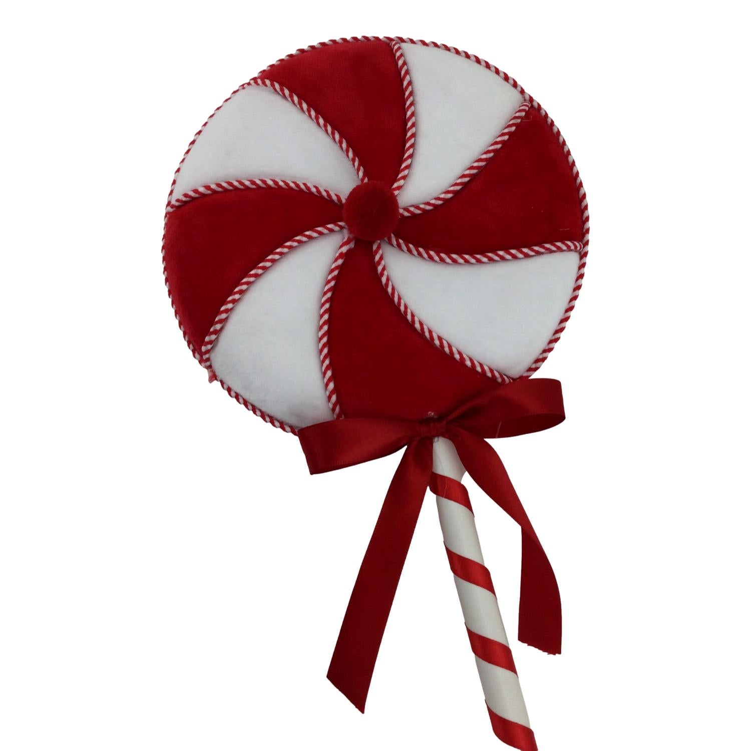 25cm Red White Lollypop - Seasonal Decor