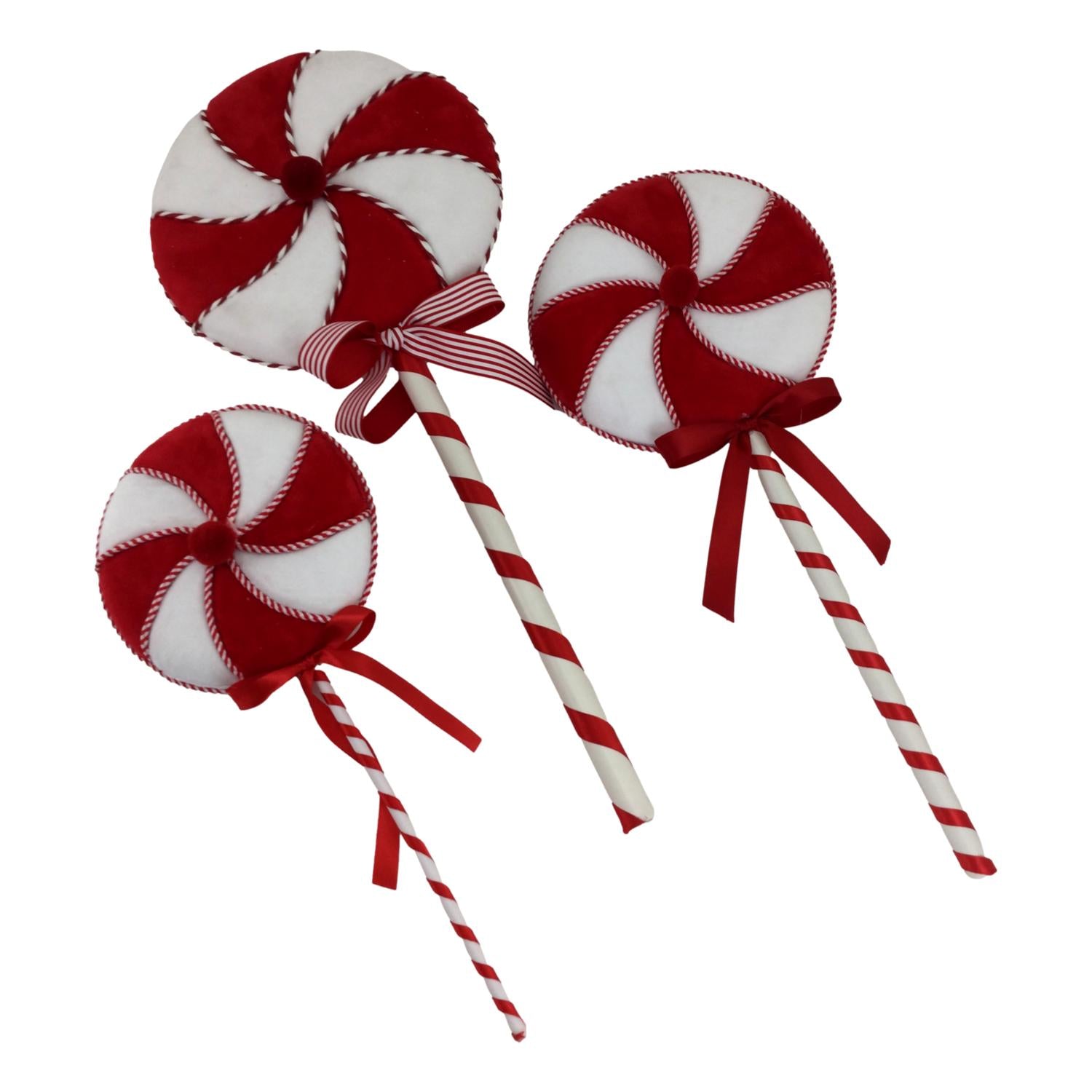 25cm Red White Lollypop - Seasonal Decor