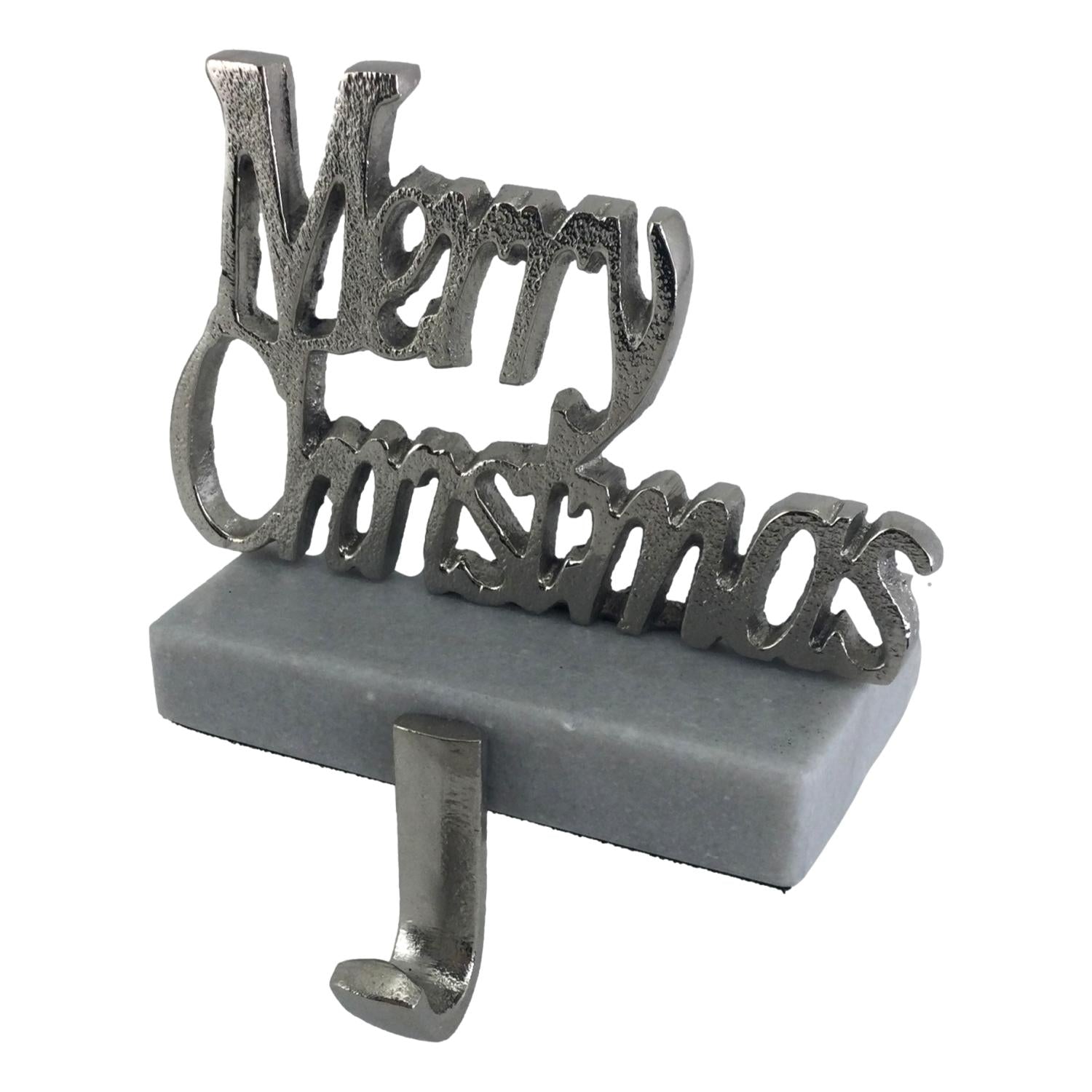 Silver Merry Christmas S/H - Seasonal Decor