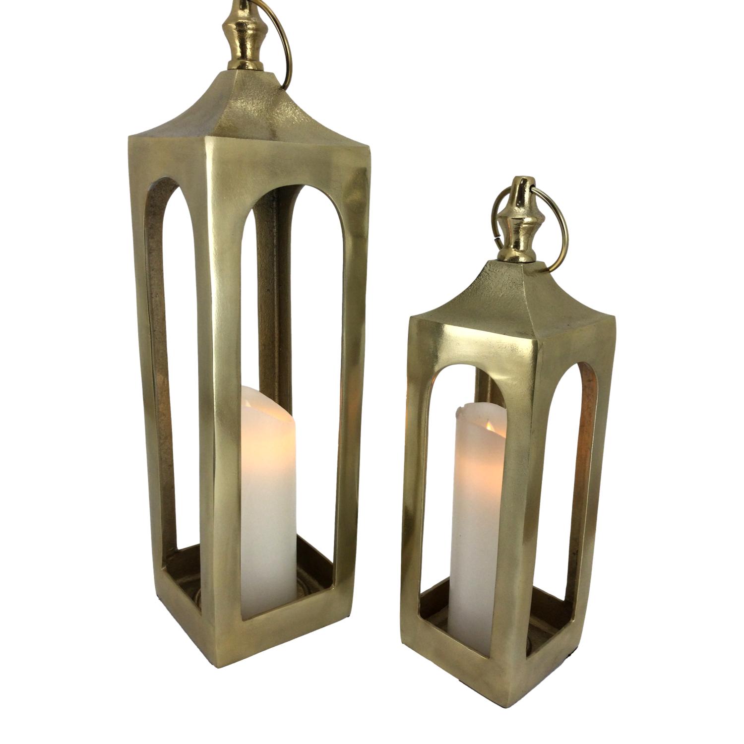 Sm Gold Lantern - Seasonal Decor