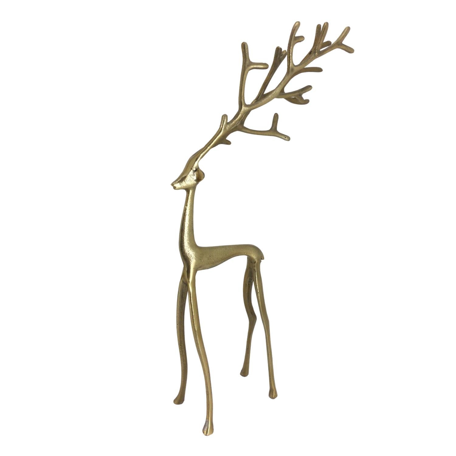 59cm Gold Twig Reindeer - Seasonal Decor