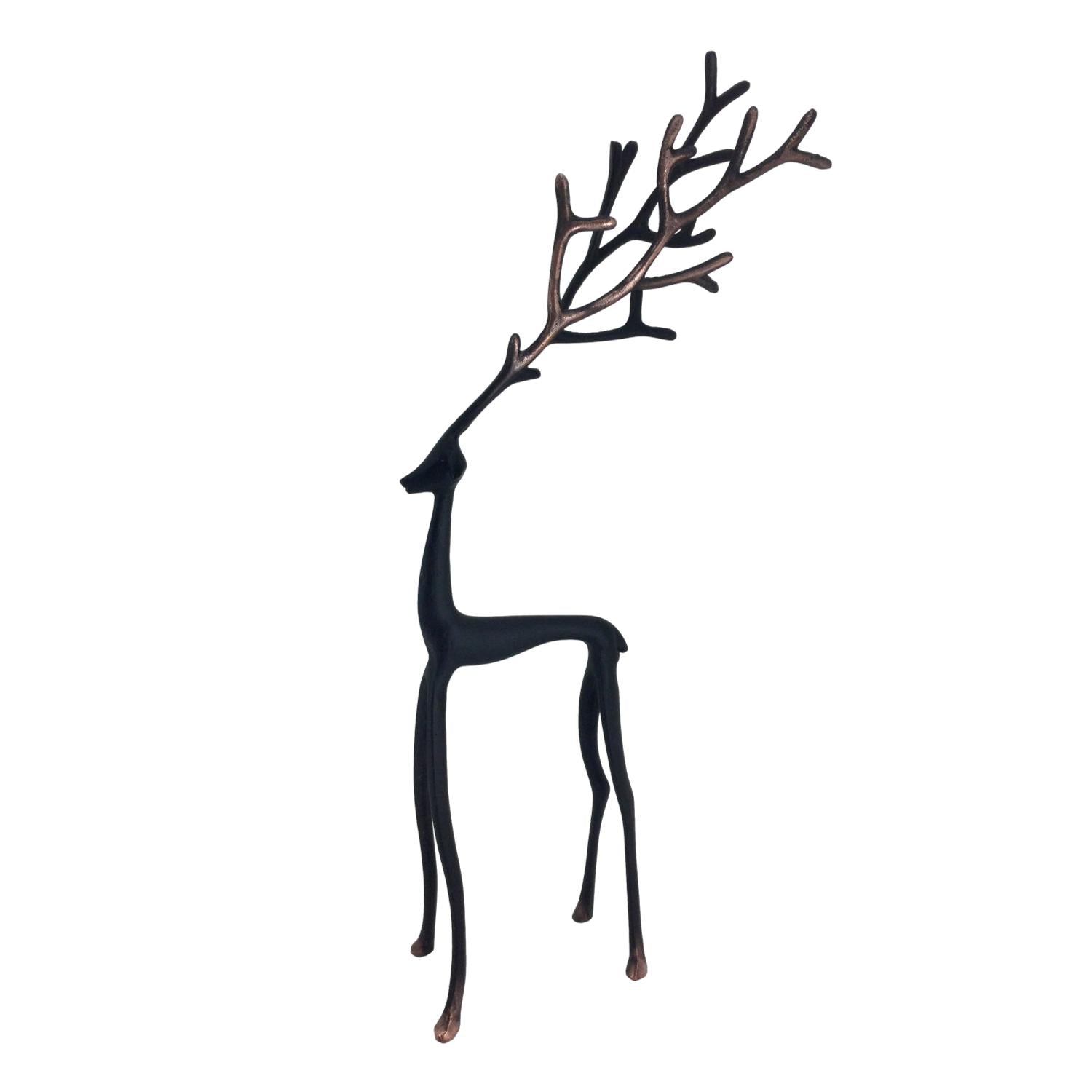 59cm Black Twig Reindeer - Seasonal Decor