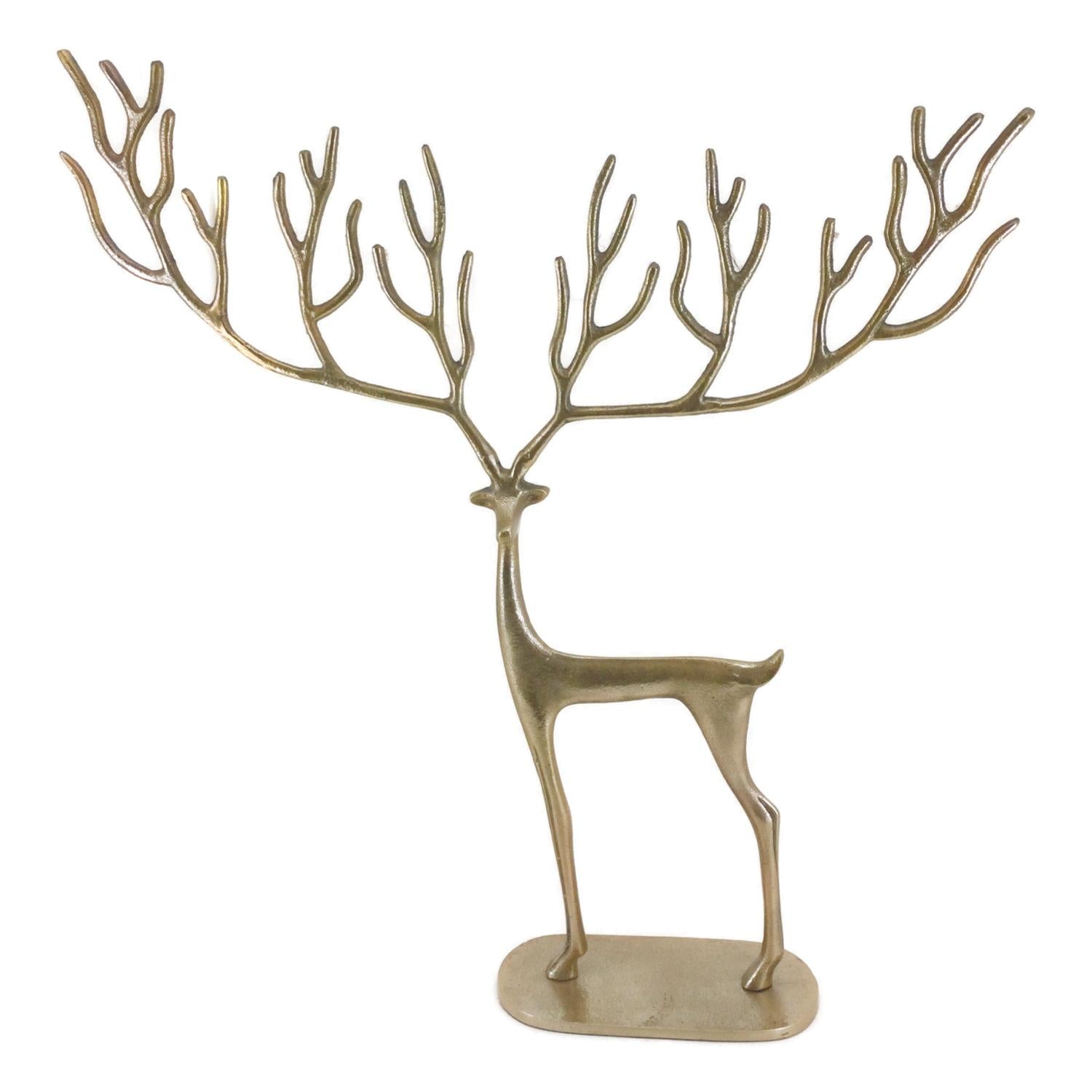 59cm Gold Twig Reindeer - Seasonal Decor