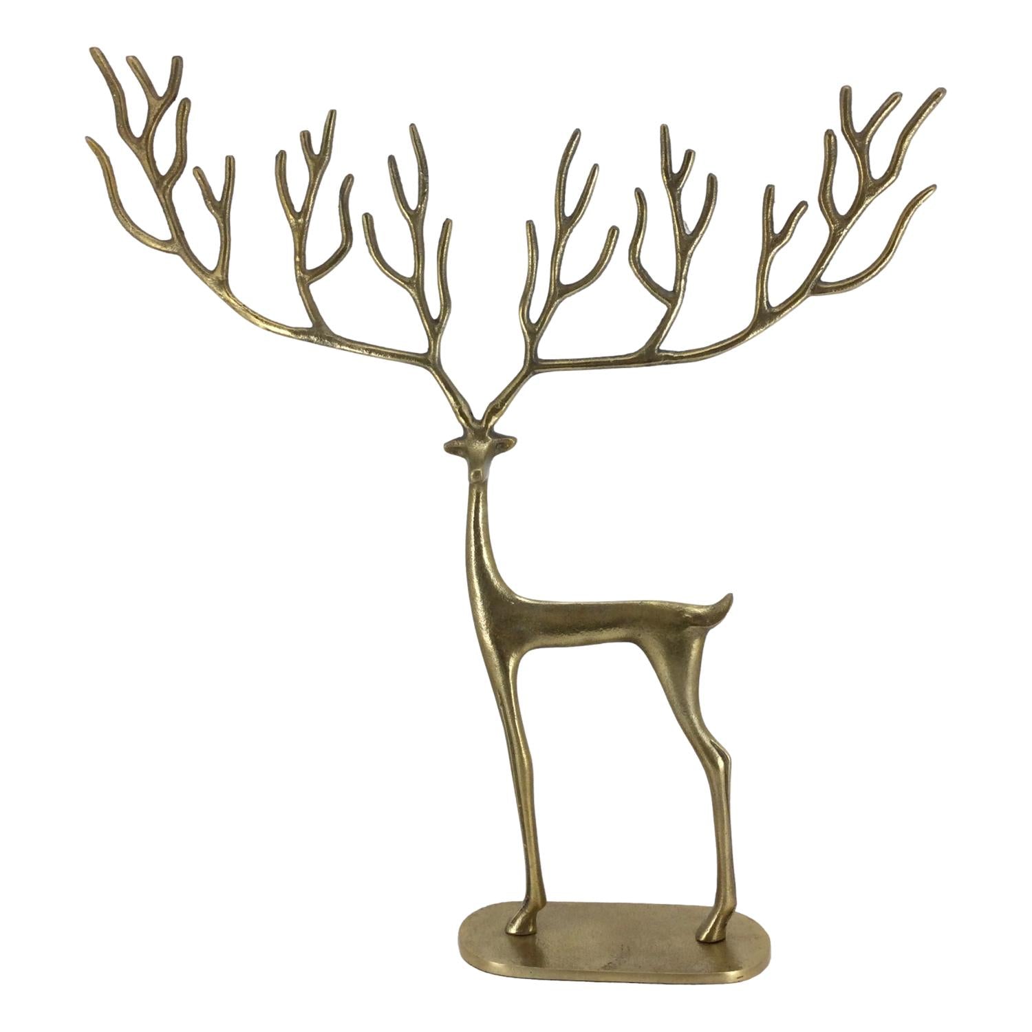 59cm Gold Twig Reindeer - Seasonal Decor