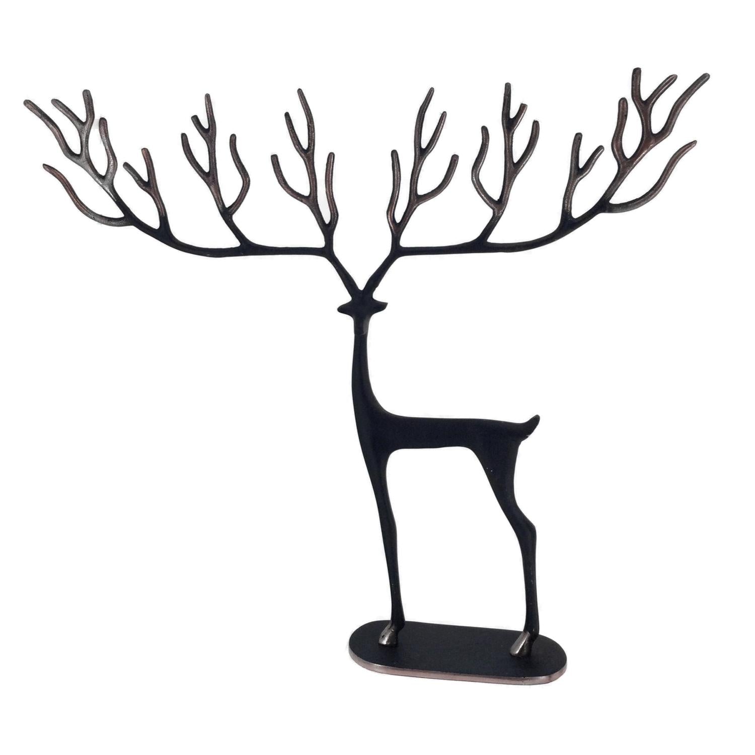 59cm Black Twig Reindeer - Seasonal Decor