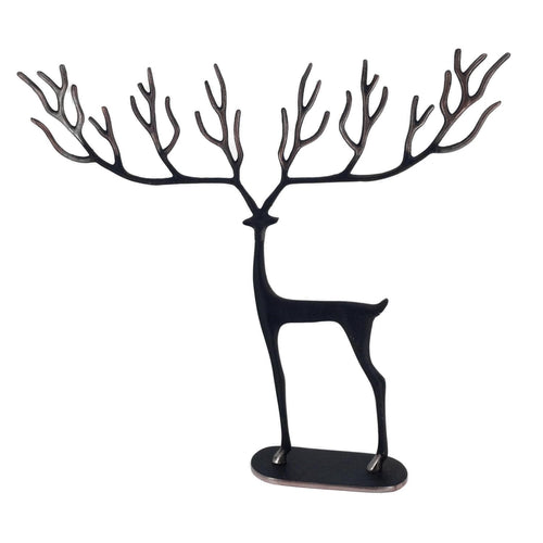 59cm Black Twig Reindeer - Seasonal Decor