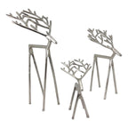 42cm Silver Twig Reindeer - Seasonal Decor
